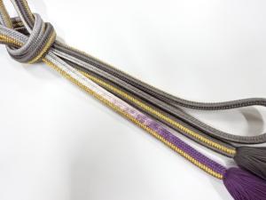 正絹　撚り房　手組帯締め